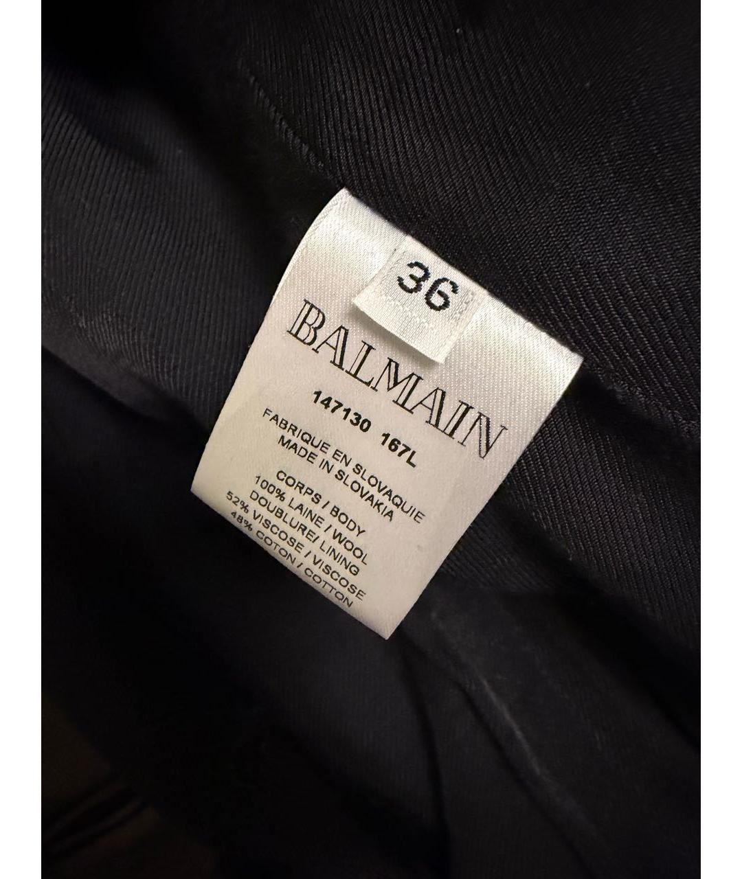 BALMAIN Черный вискозный жакет/пиджак, фото 6