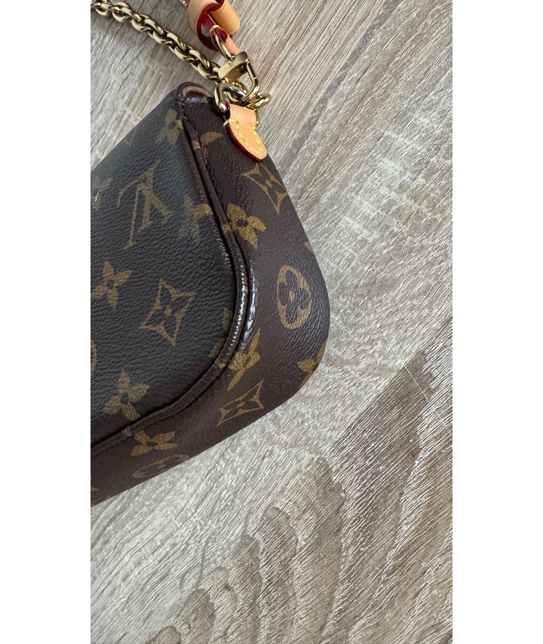 LOUIS VUITTON Коричневая сумка через плечо, фото 3