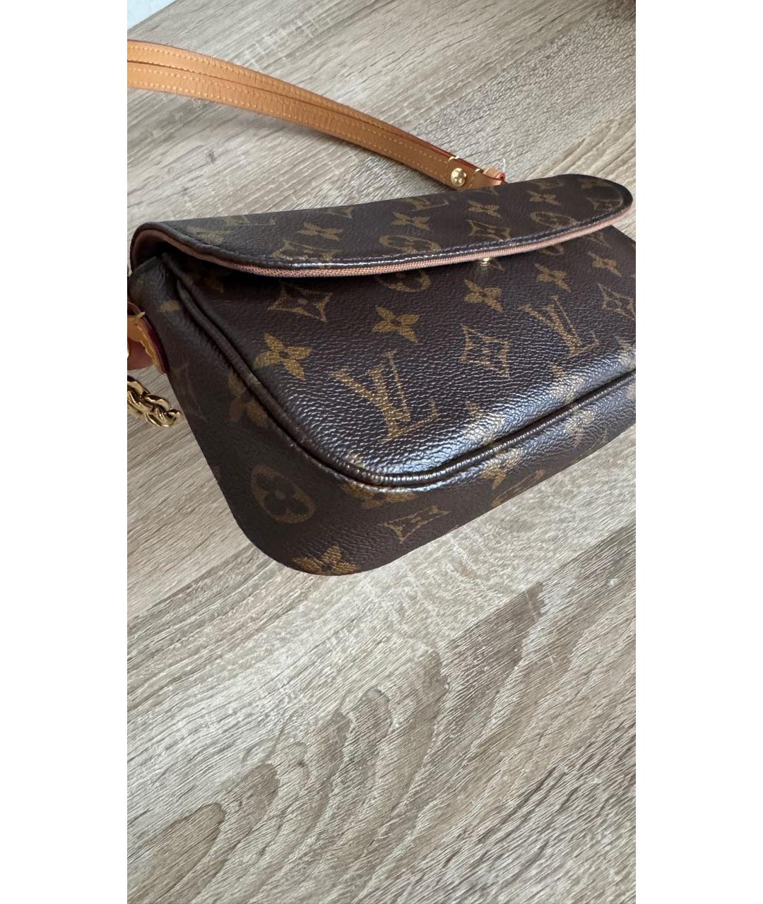 LOUIS VUITTON Коричневая сумка через плечо, фото 6