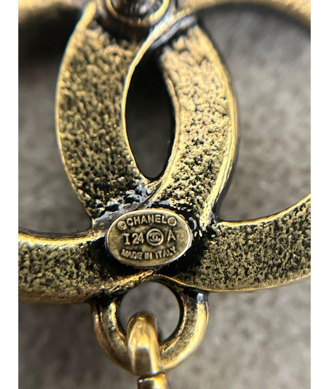 CHANEL Золотые серьги, фото 4