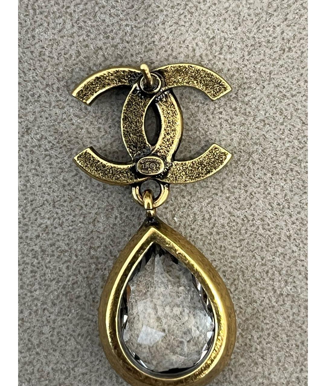 CHANEL Золотые серьги, фото 5