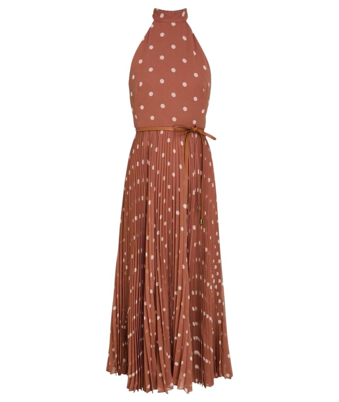 ZIMMERMANN Коричневое полиэстеровое повседневное платье, фото 1