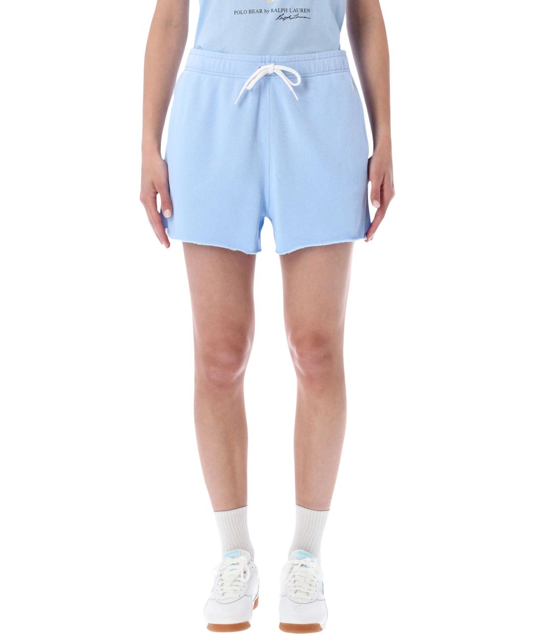 POLO RALPH LAUREN Голубые хлопковые шорты, фото 1