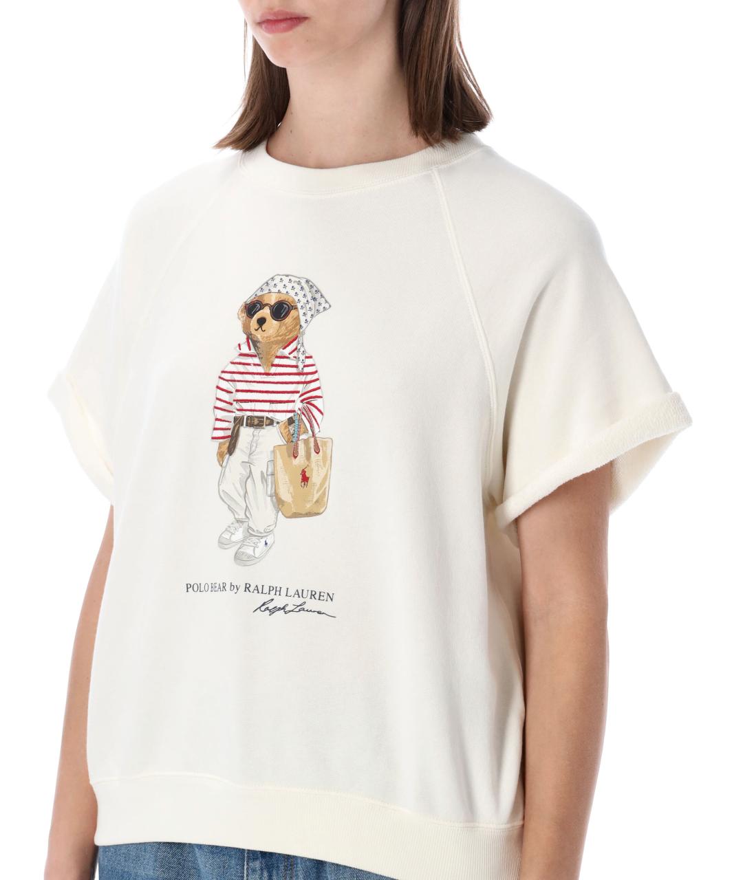 POLO RALPH LAUREN Белая хлопковая футболка, фото 3