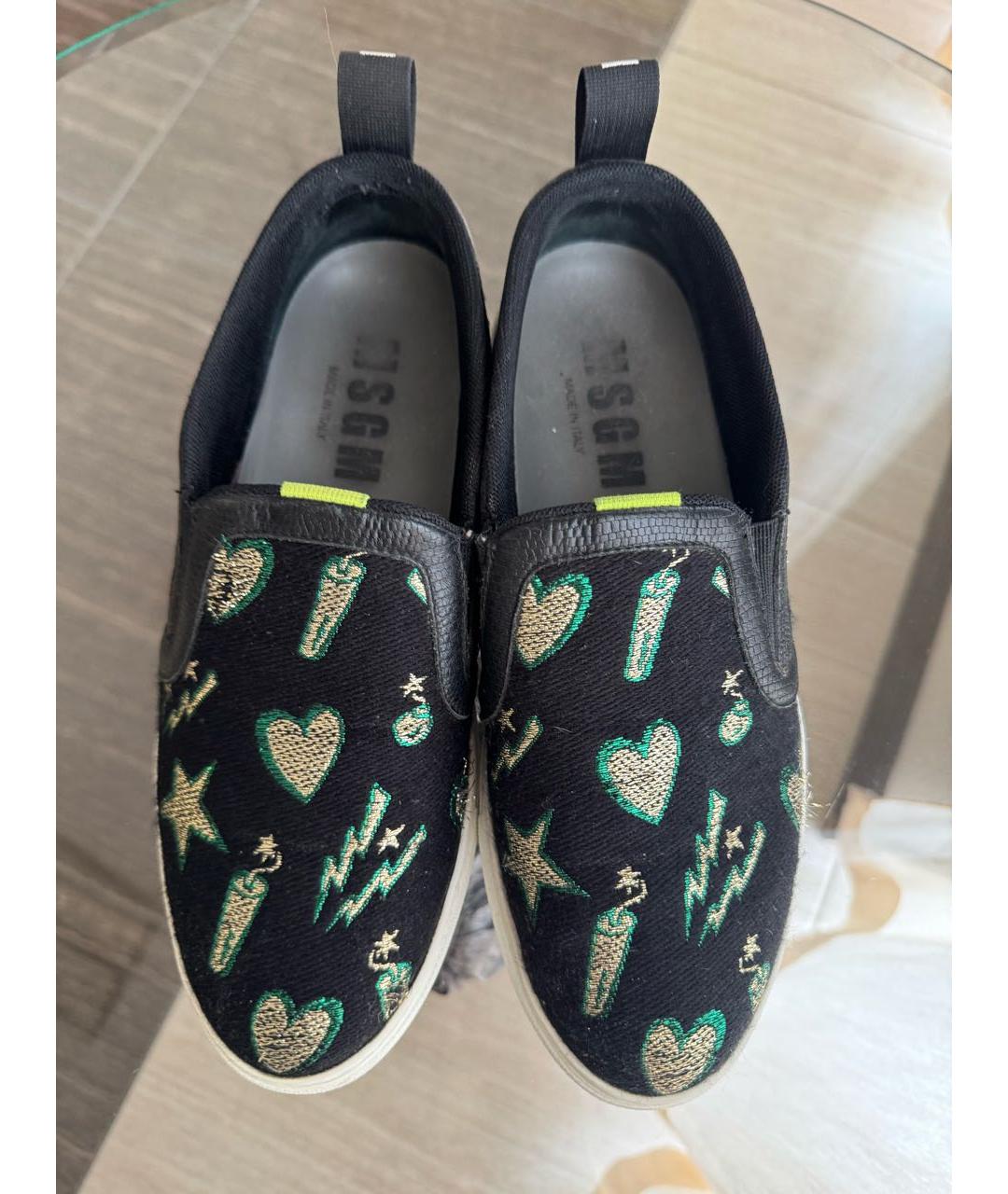 MSGM Черные текстильные слипоны, фото 3