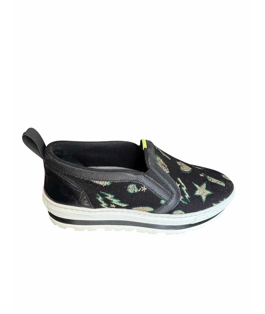 MSGM Черные текстильные слипоны, фото 1