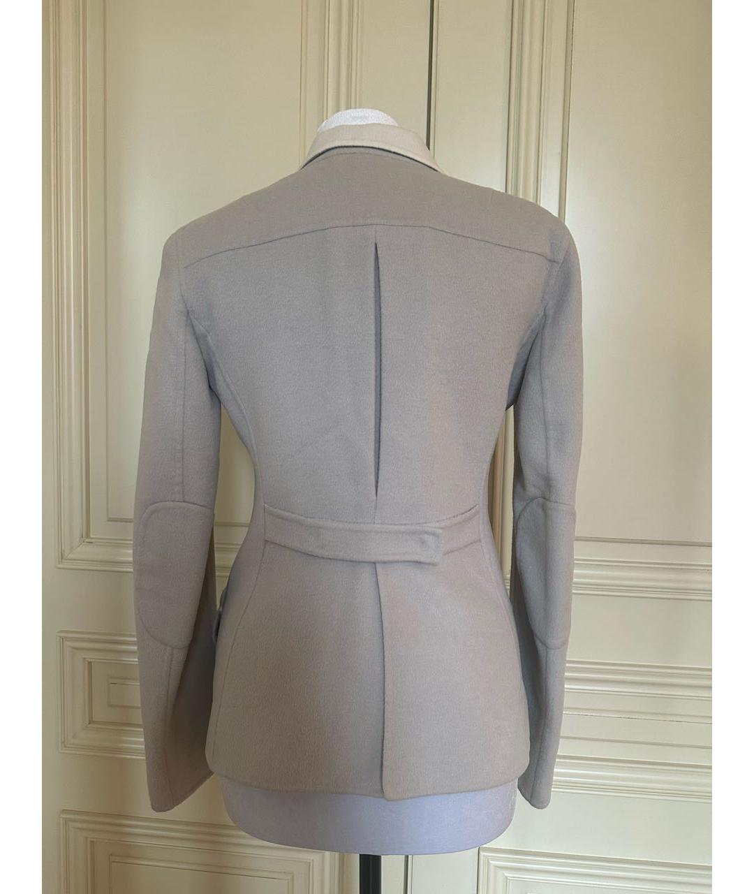 JIL SANDER Серый кашемировый жакет/пиджак, фото 2