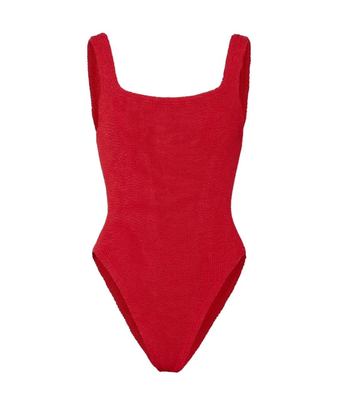 HUNZA G Красный полиамидовый купальник, фото 2