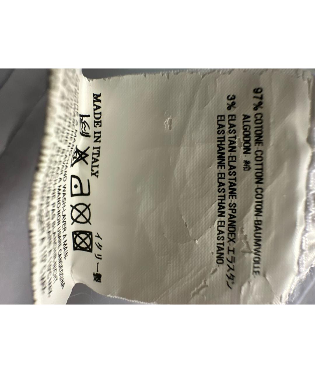 DSQUARED2 Белая хлопковая кэжуал рубашка, фото 5