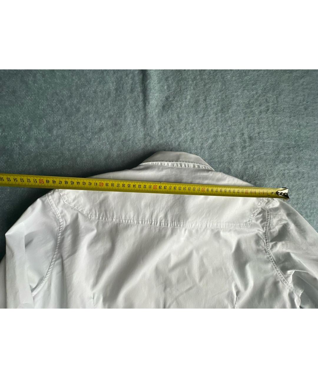 DSQUARED2 Белая хлопковая кэжуал рубашка, фото 8