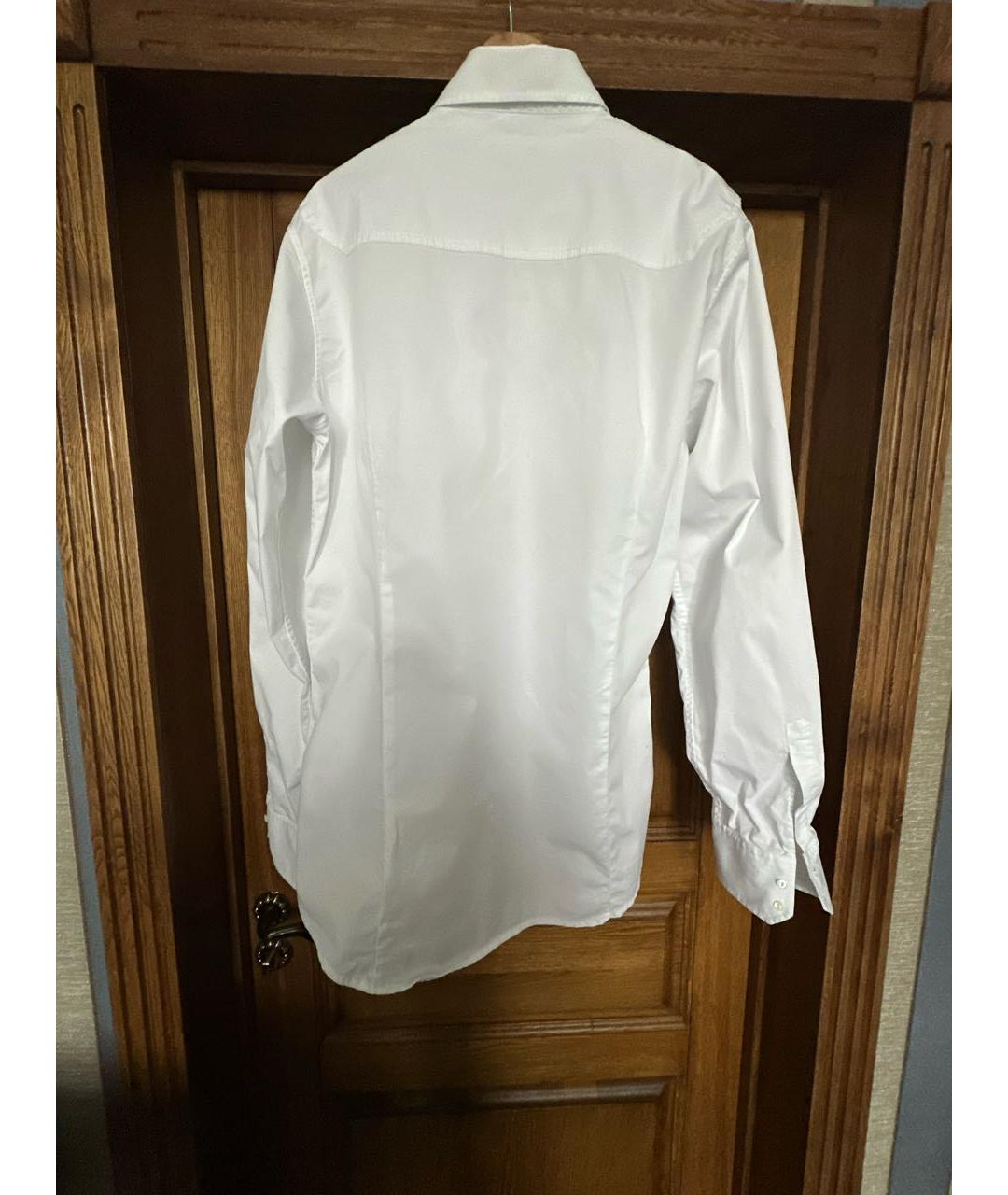 DSQUARED2 Белая хлопковая кэжуал рубашка, фото 2