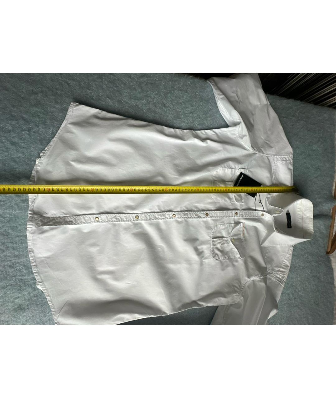 DSQUARED2 Белая хлопковая кэжуал рубашка, фото 7