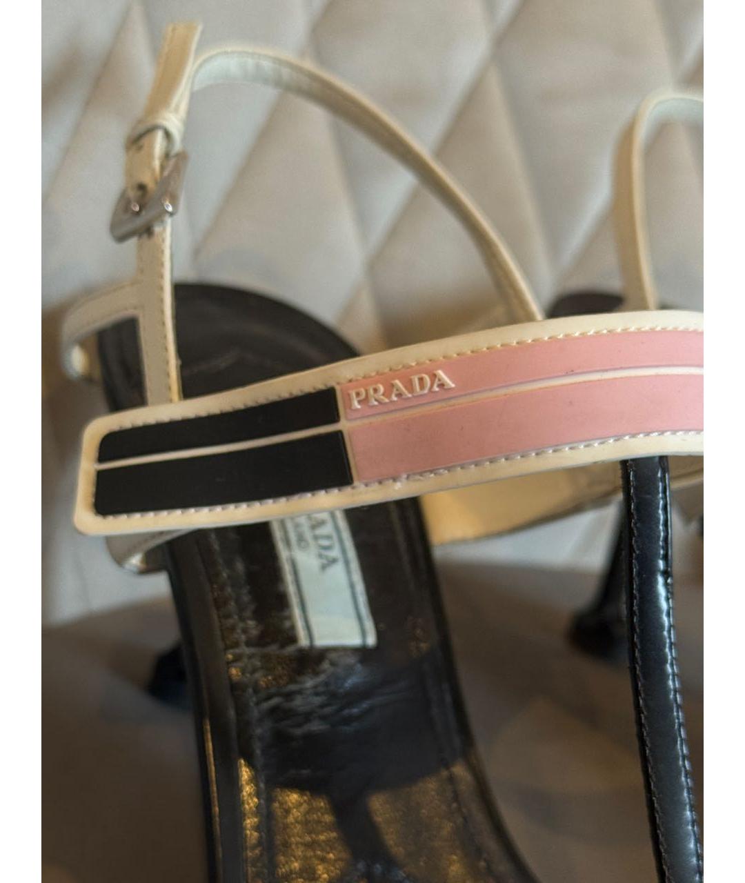 PRADA Мульти кожаные босоножки, фото 3