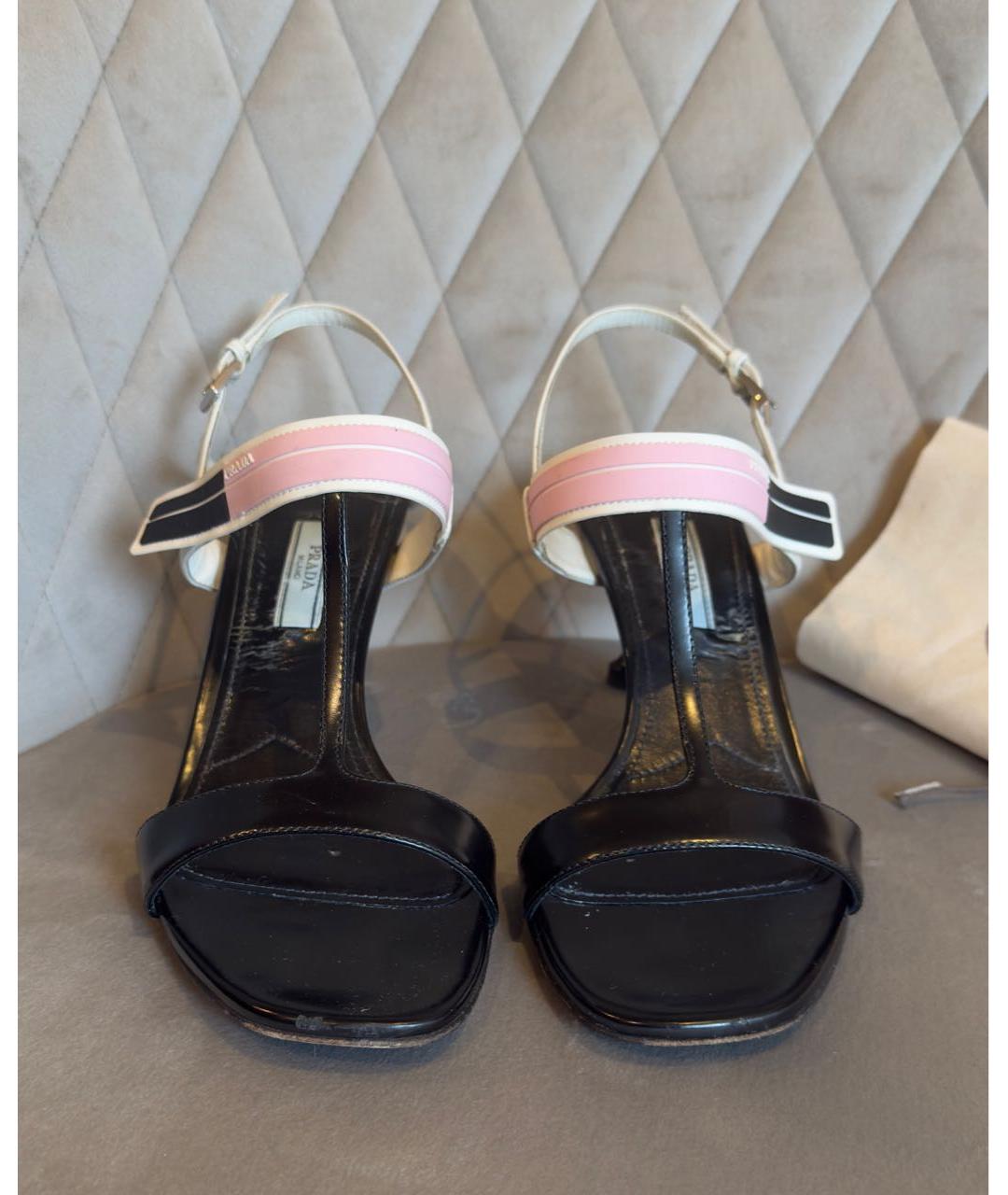 PRADA Мульти кожаные босоножки, фото 2