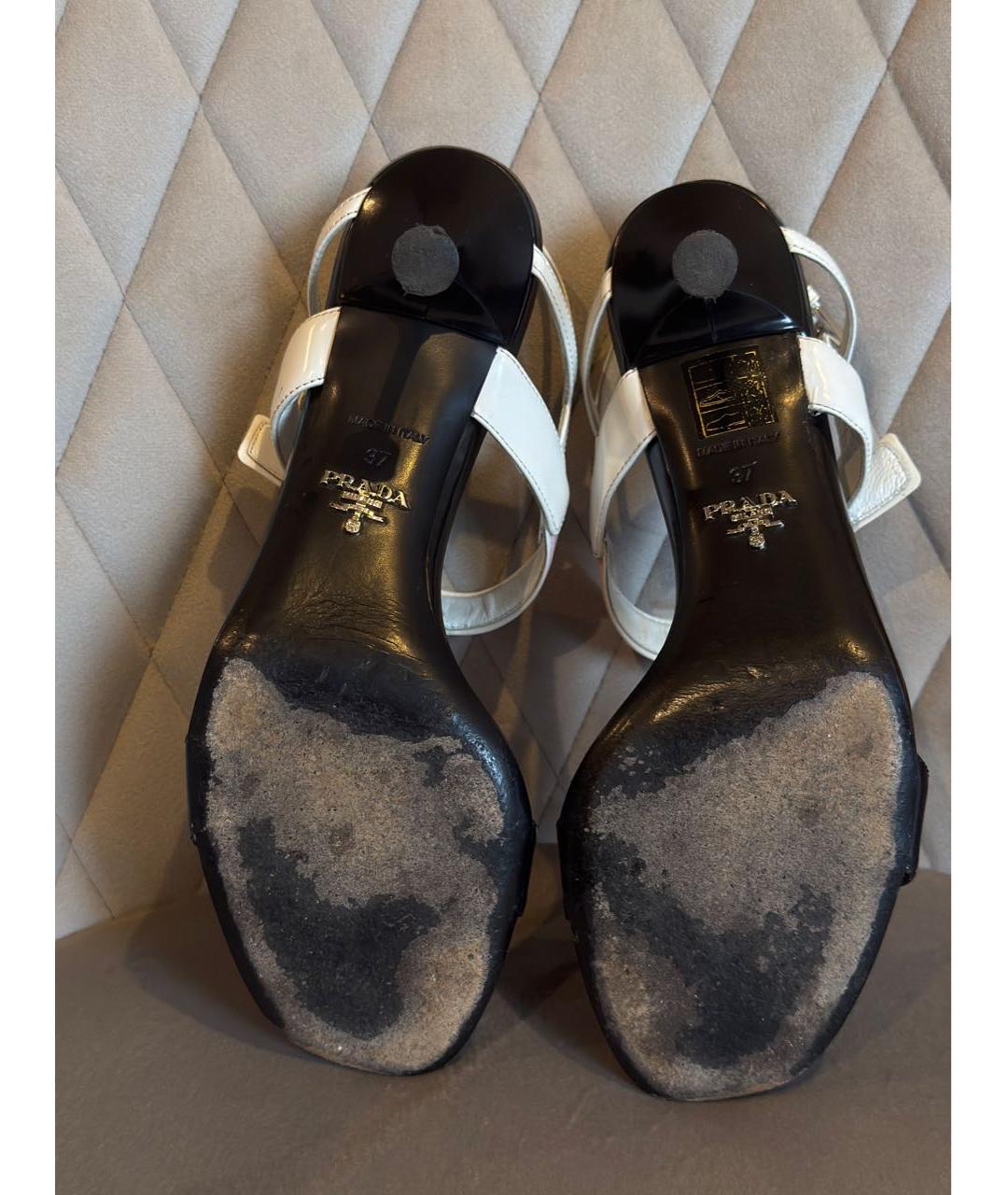 PRADA Мульти кожаные босоножки, фото 8