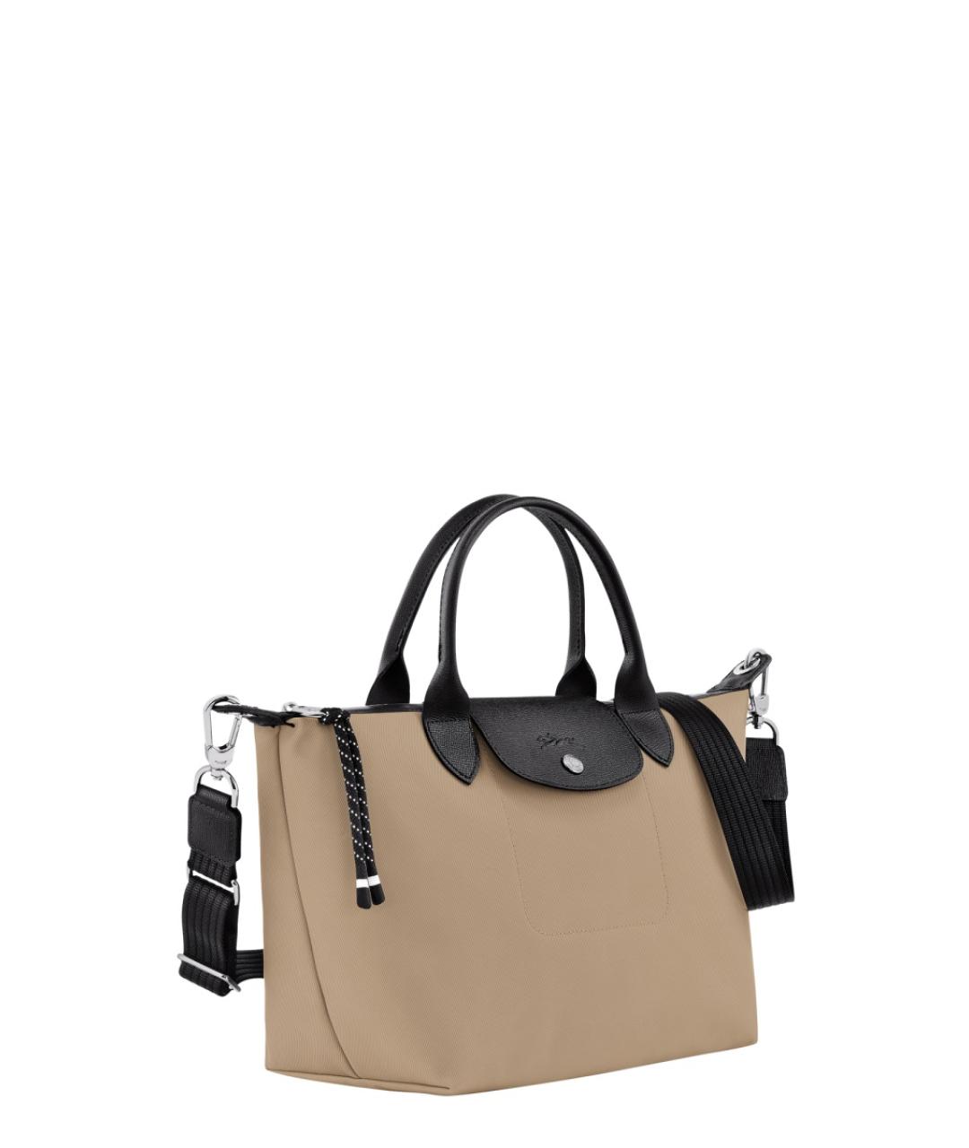 LONGCHAMP Бежевая тканевая сумка тоут, фото 3