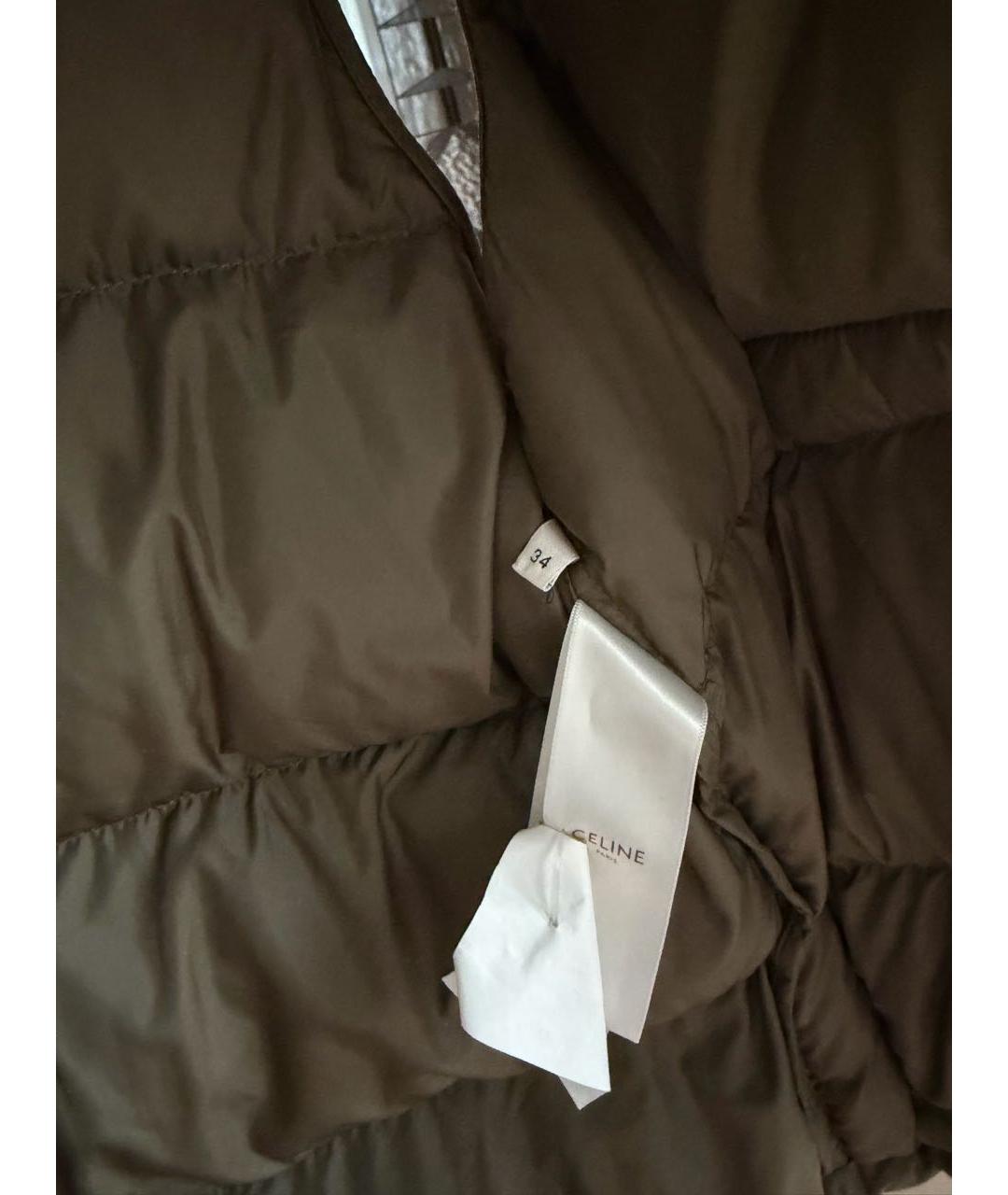 CELINE Хаки полиэстеровый жилет, фото 3