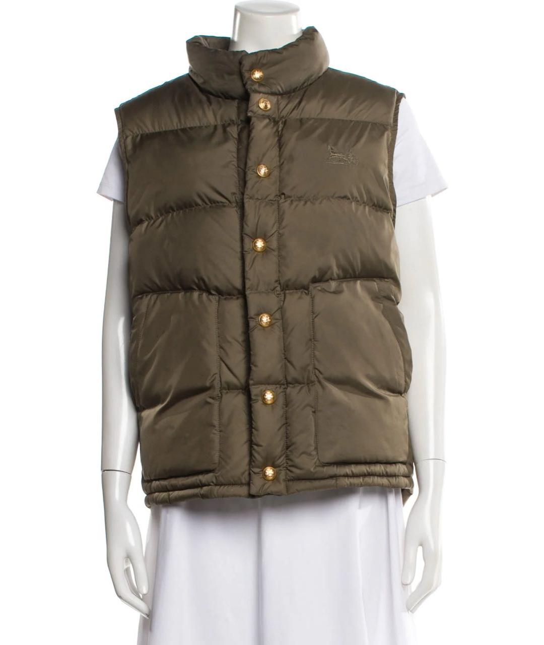 CELINE Хаки полиэстеровый жилет, фото 4