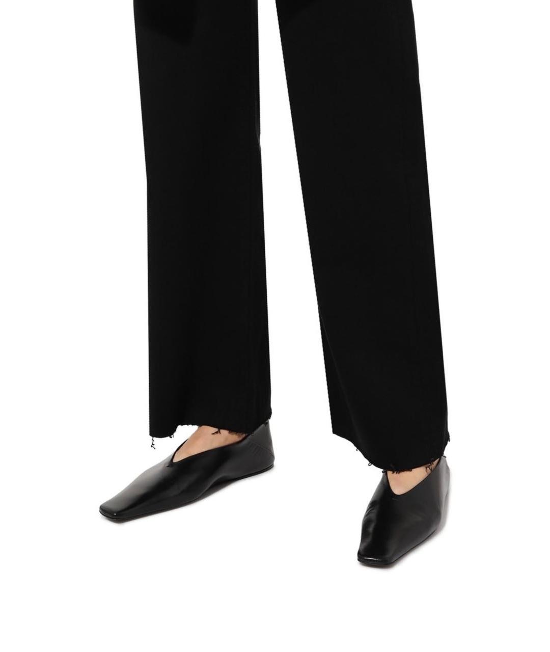 JIL SANDER Черные кожаные туфли, фото 5