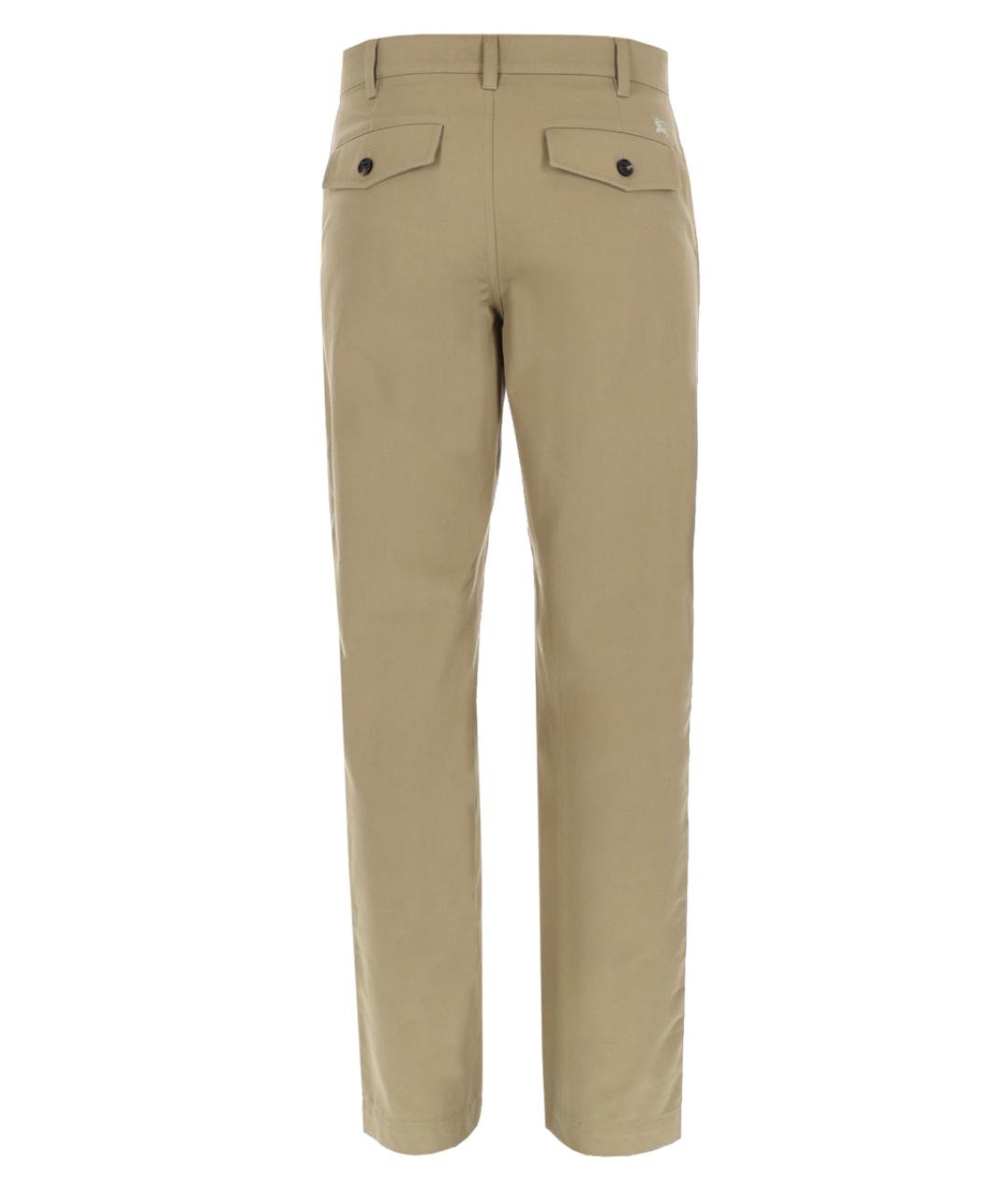 BURBERRY Бежевые повседневные брюки, фото 3