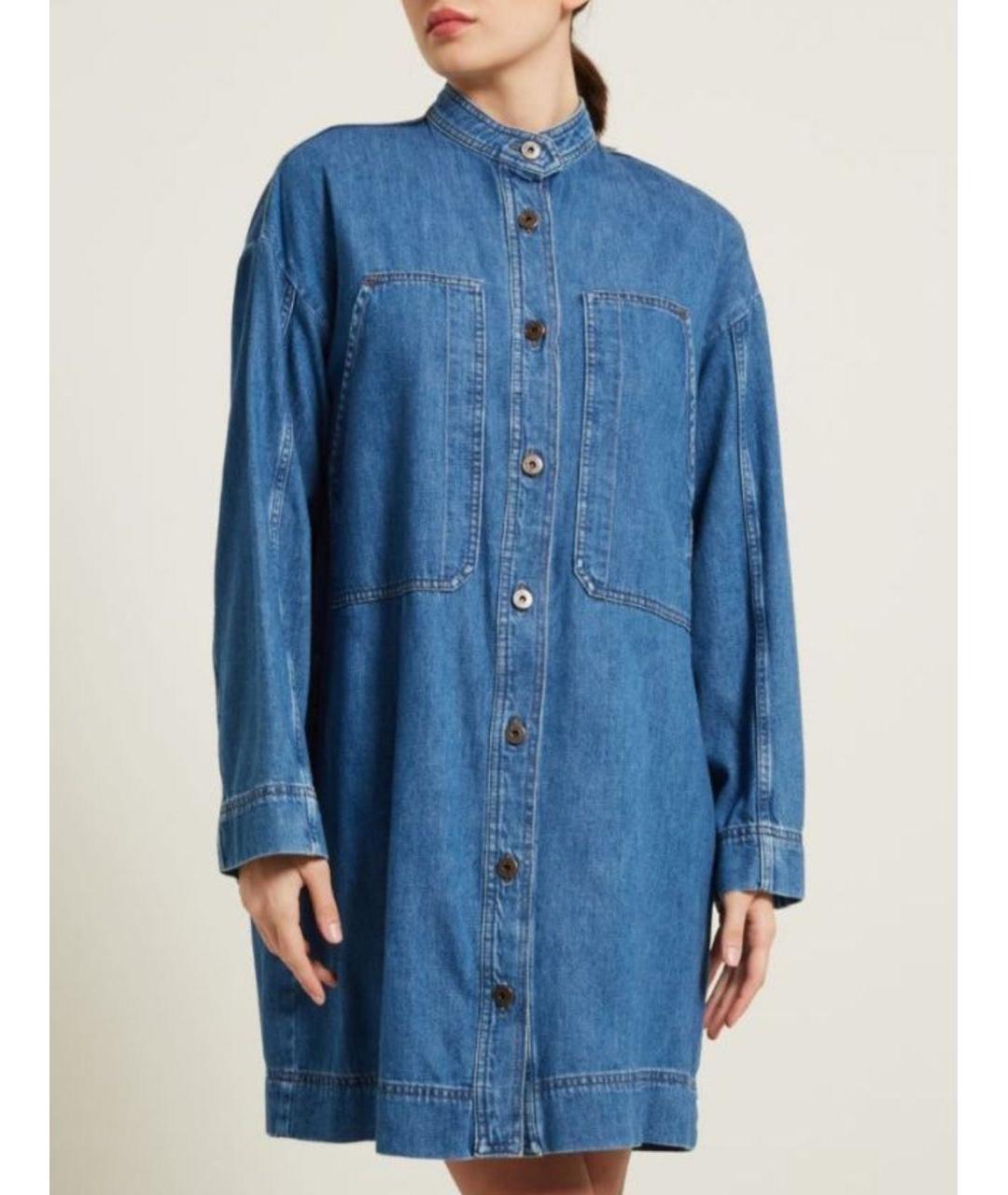 WEEKEND MAX MARA Синее повседневное платье, фото 6