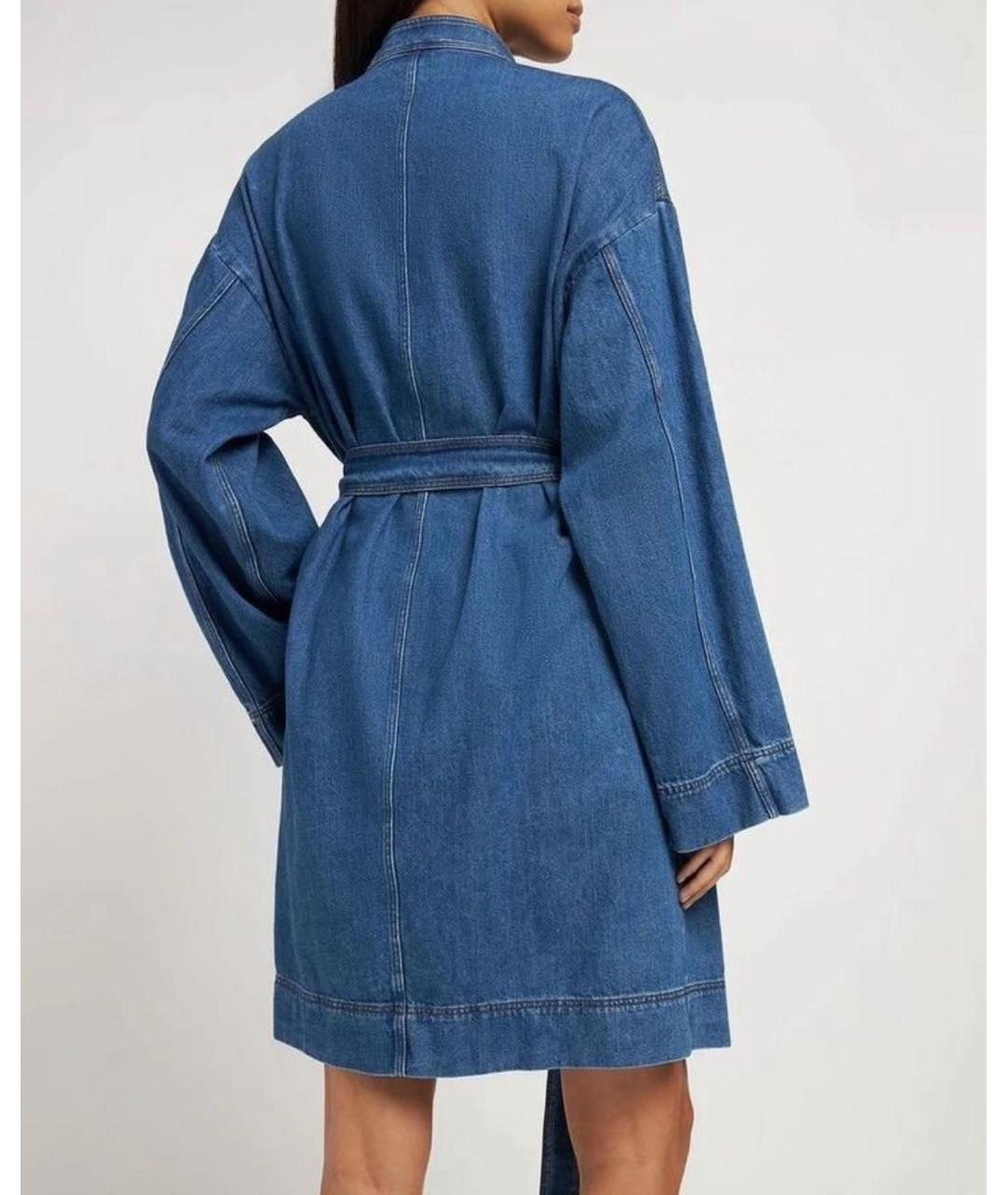 WEEKEND MAX MARA Синее повседневное платье, фото 2