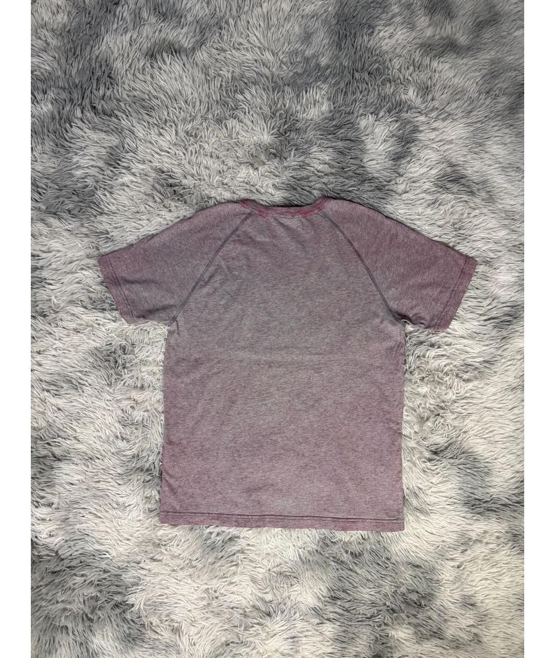 STONE ISLAND Коралловая хлопковая футболка, фото 3