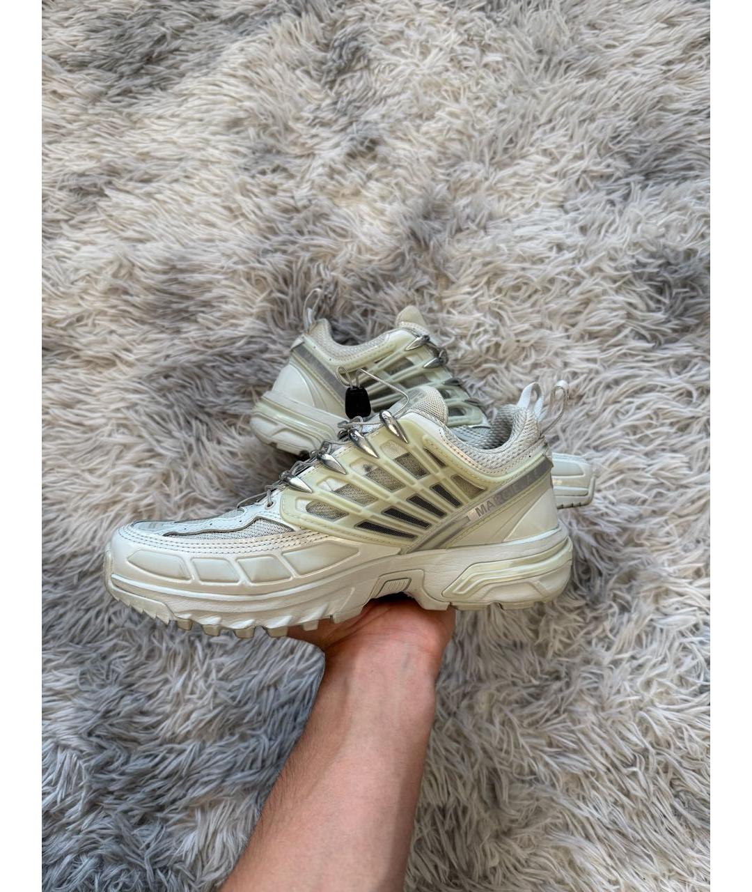 MAISON MARGIELA Бежевые низкие кроссовки / кеды, фото 2