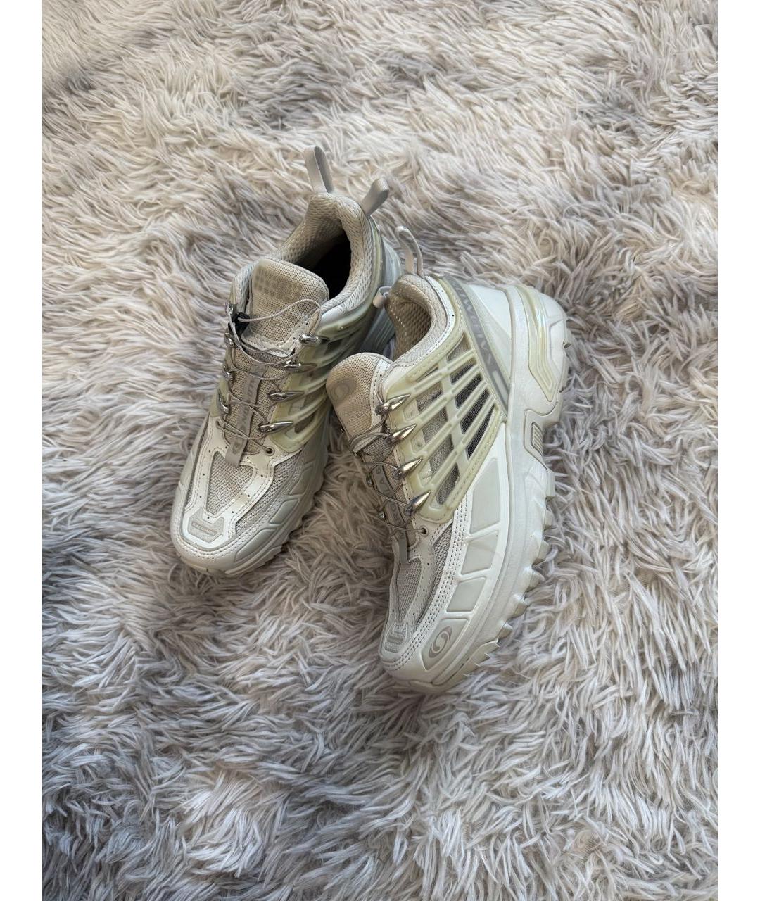 MAISON MARGIELA Бежевые низкие кроссовки / кеды, фото 4