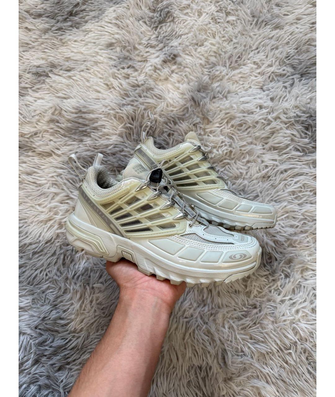 MAISON MARGIELA Бежевые низкие кроссовки / кеды, фото 6