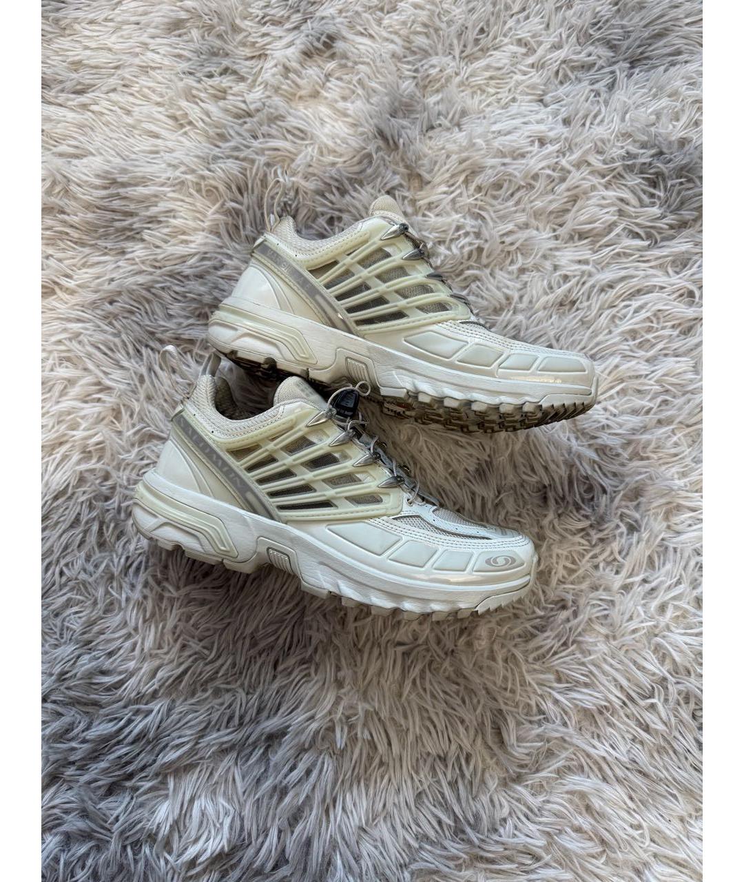 MAISON MARGIELA Бежевые низкие кроссовки / кеды, фото 3