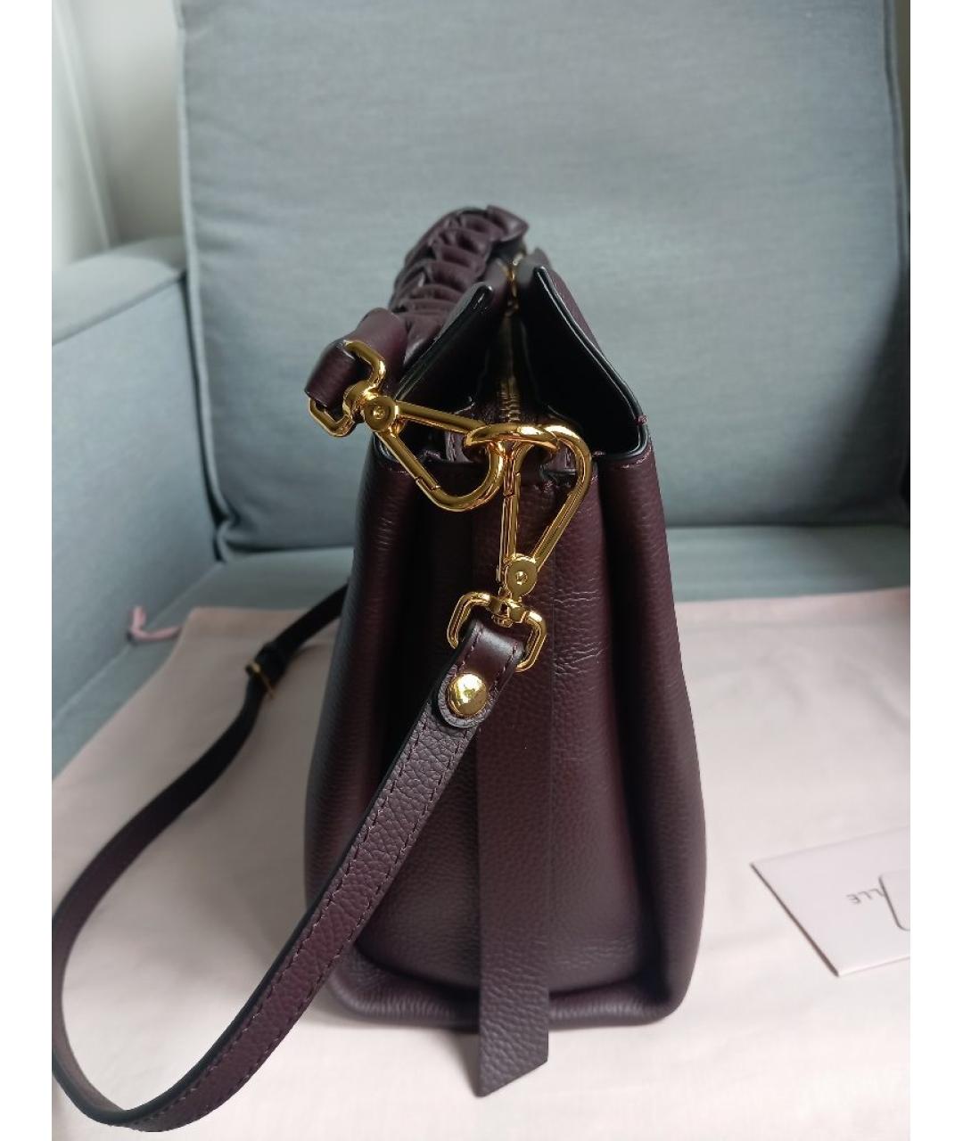 COCCINELLE Фиолетовая кожаная сумка через плечо, фото 7