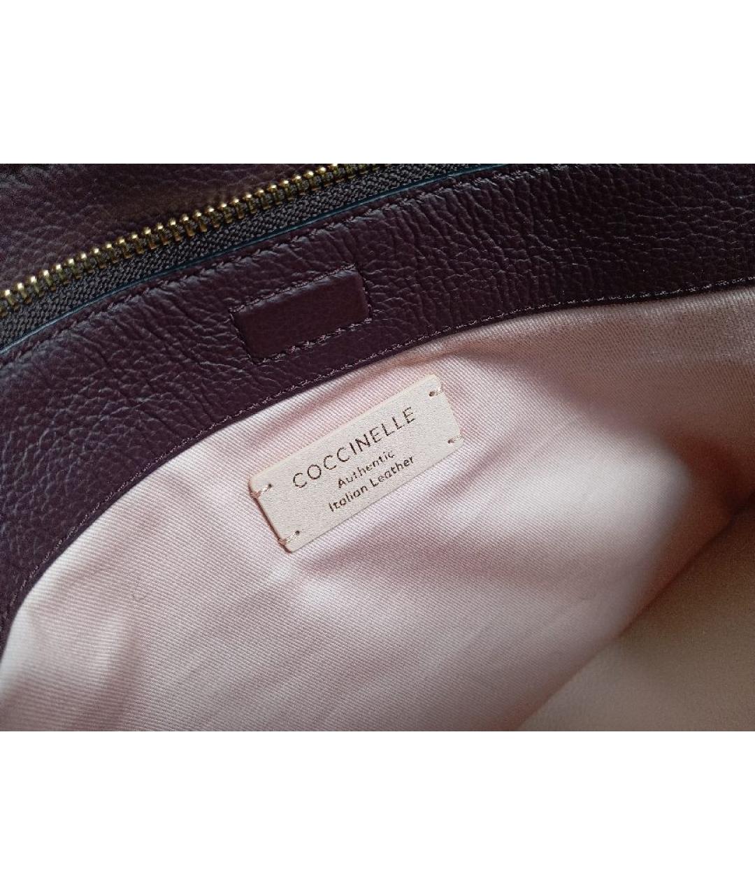 COCCINELLE Фиолетовая кожаная сумка через плечо, фото 6