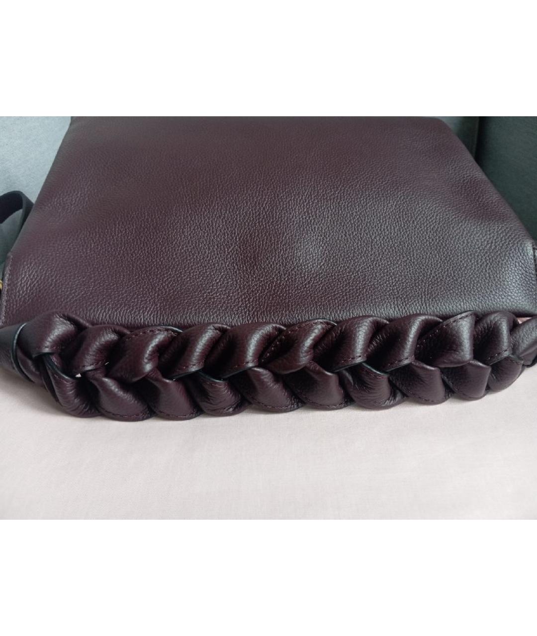 COCCINELLE Фиолетовая кожаная сумка через плечо, фото 5