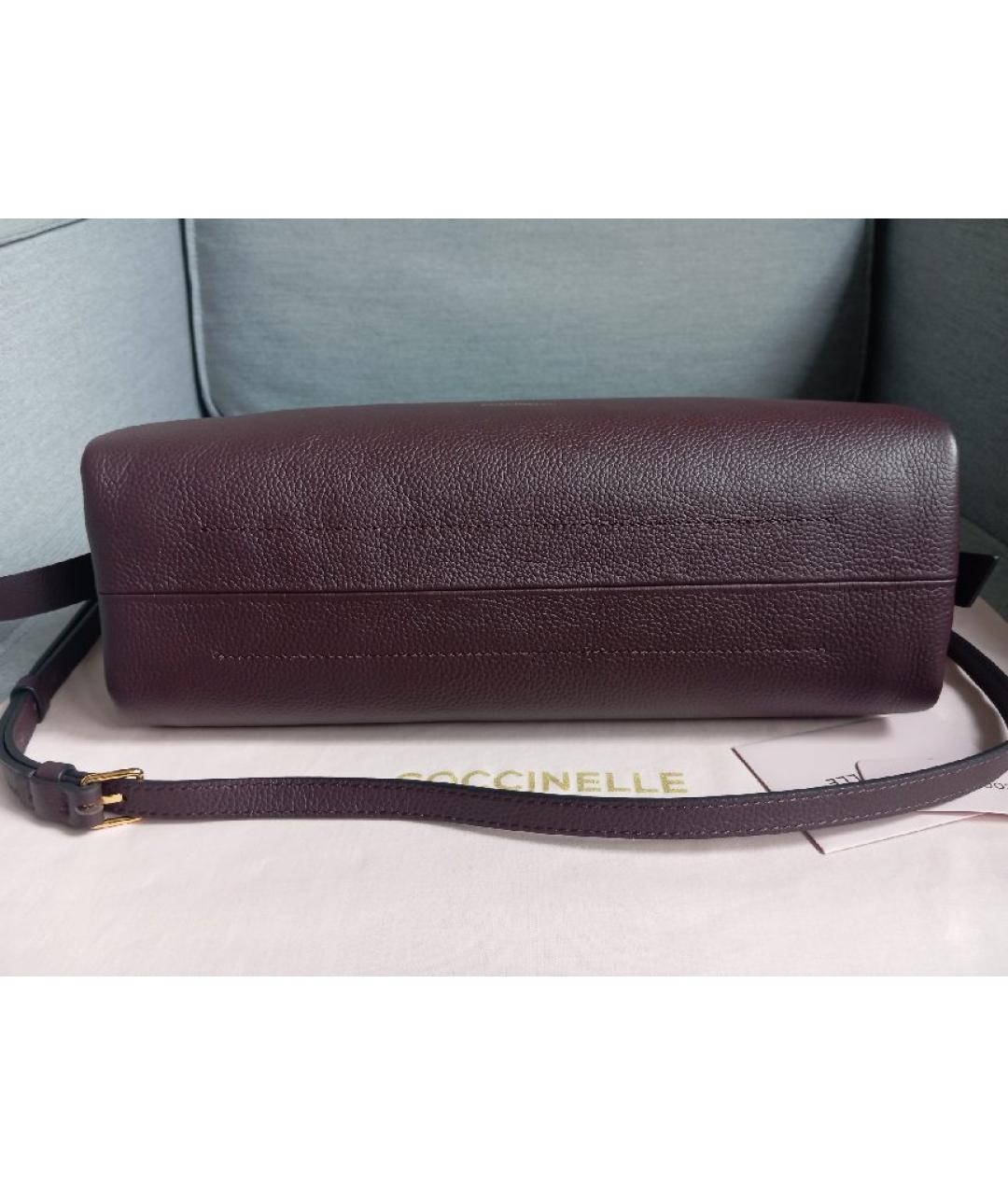 COCCINELLE Фиолетовая кожаная сумка через плечо, фото 3