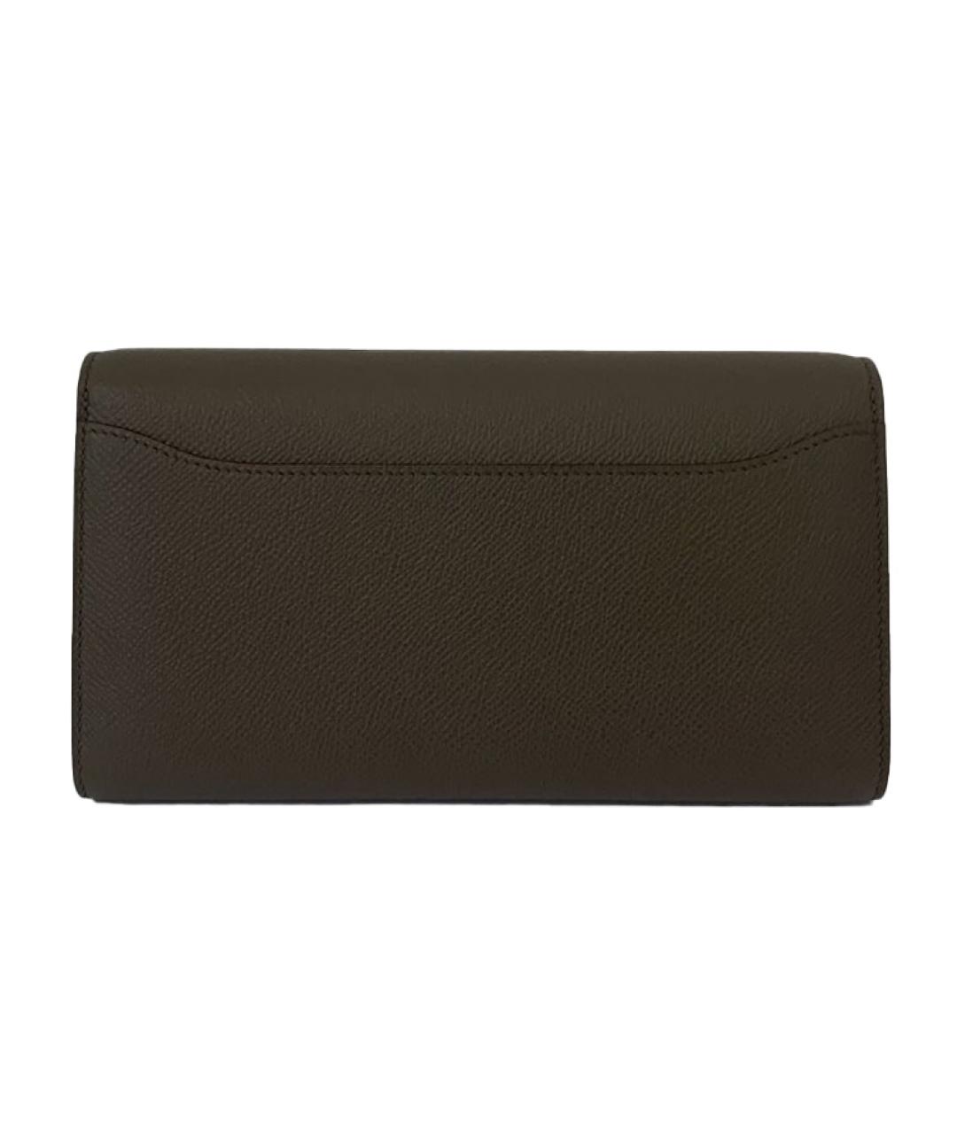 HERMES Серая кожаная сумка через плечо, фото 3