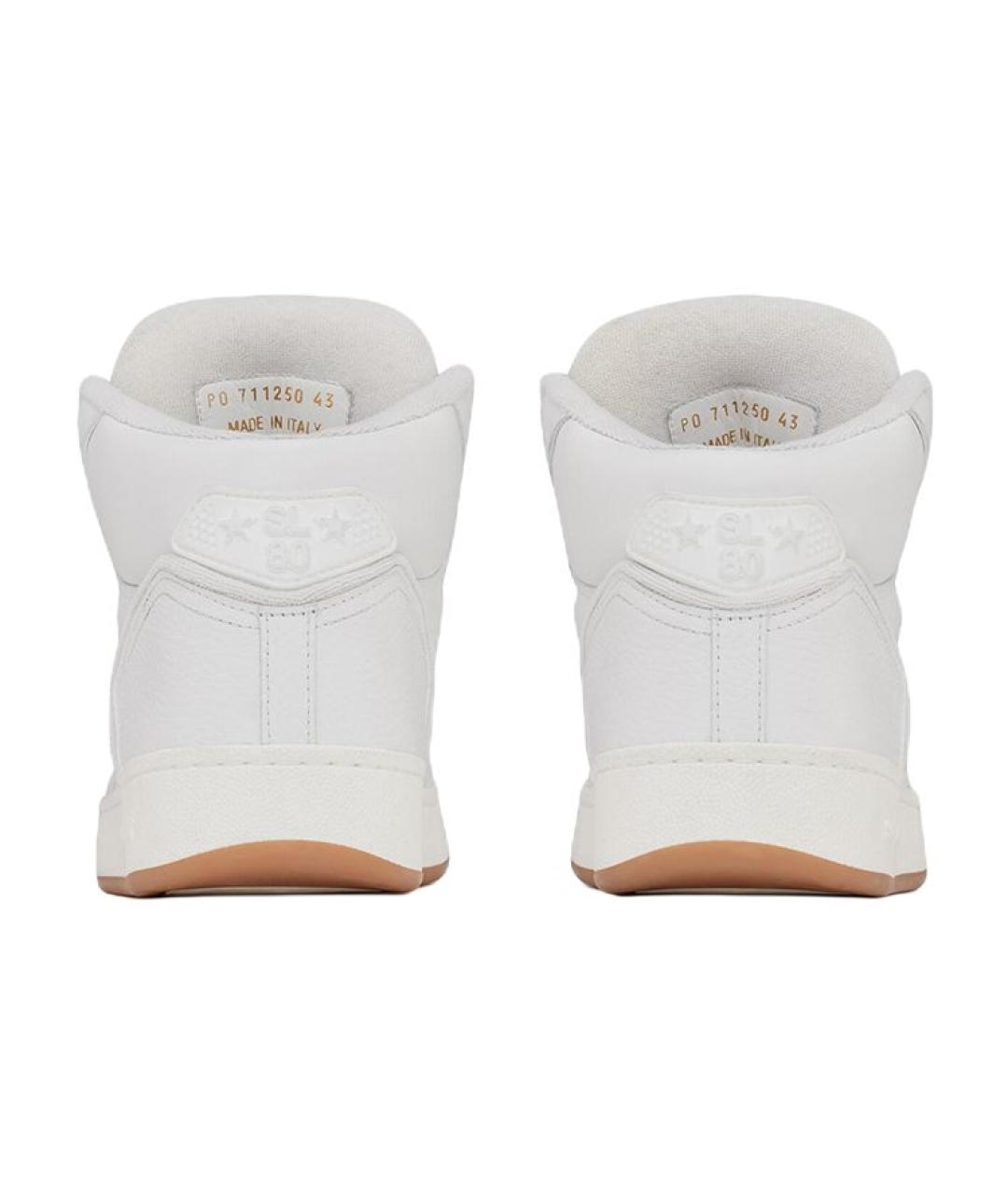 SAINT LAURENT Белые низкие кроссовки / кеды, фото 4