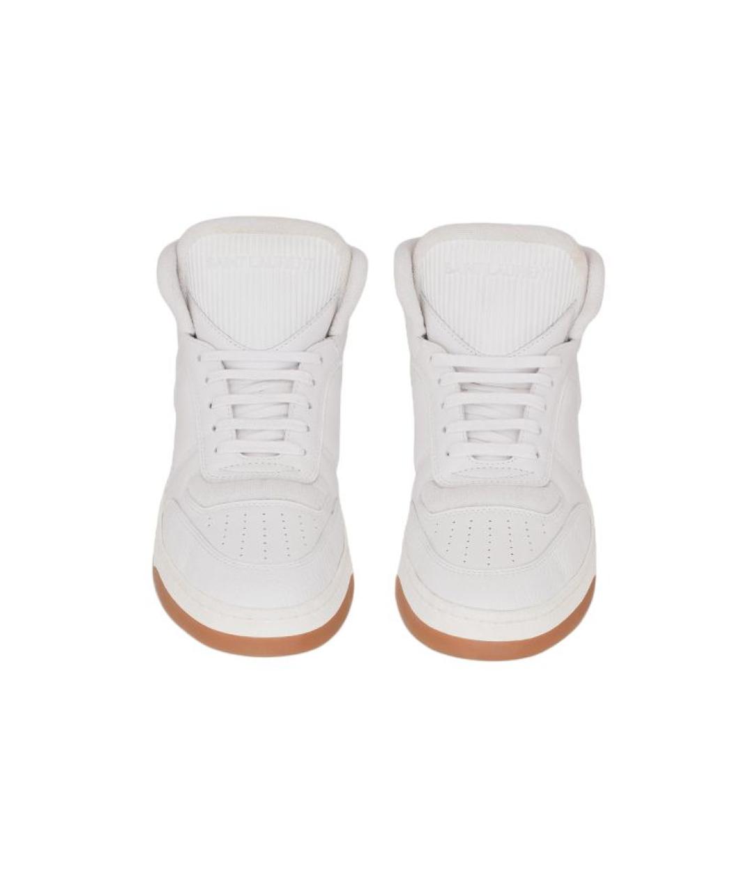 SAINT LAURENT Белые низкие кроссовки / кеды, фото 3