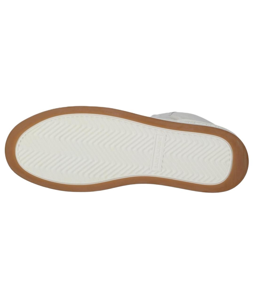 SAINT LAURENT Белые низкие кроссовки / кеды, фото 5