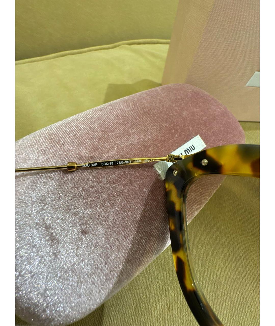 MIU MIU Пластиковые солнцезащитные очки, фото 6