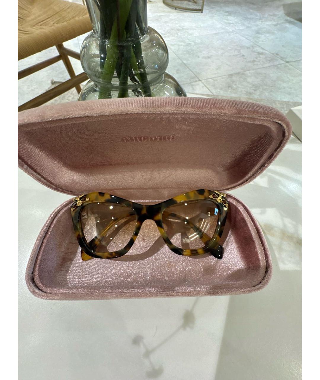 MIU MIU Пластиковые солнцезащитные очки, фото 8