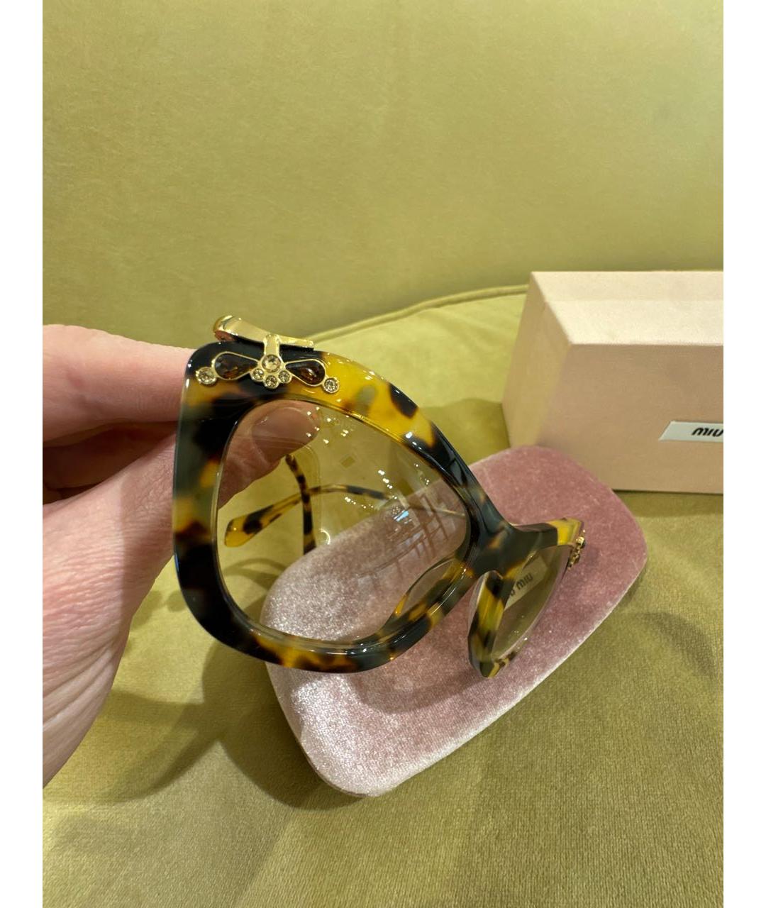 MIU MIU Пластиковые солнцезащитные очки, фото 5