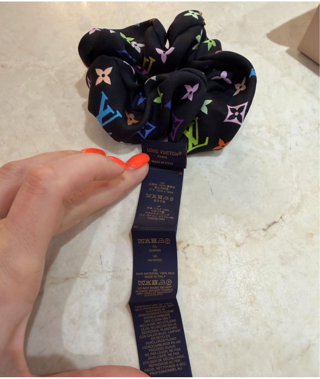 LOUIS VUITTON Черная резинка, фото 8