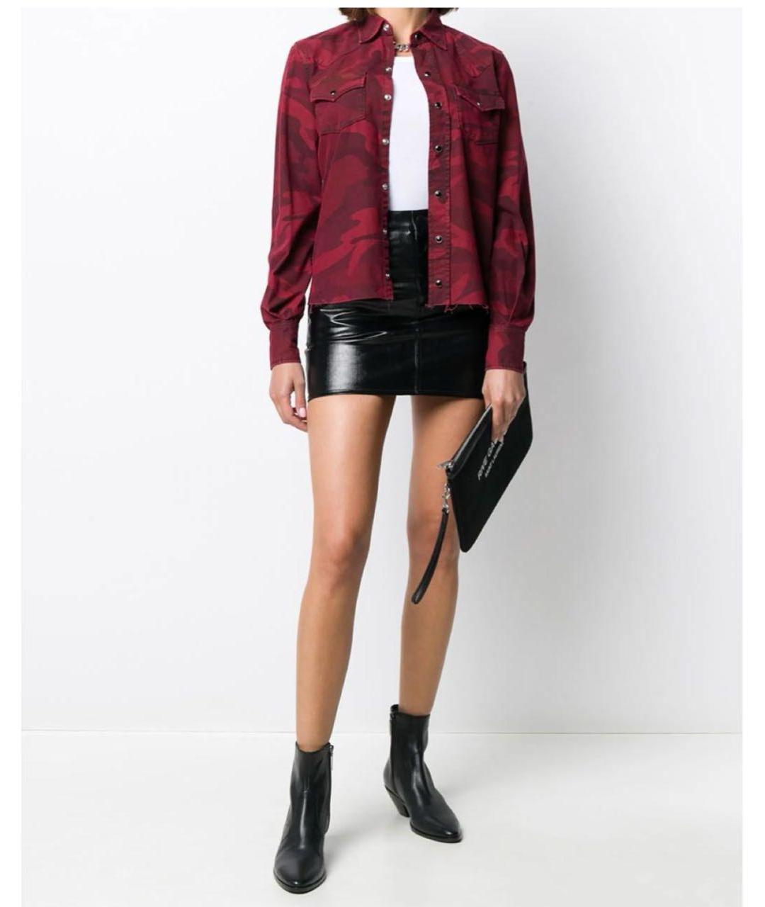 SAINT LAURENT Бордовая блузы, фото 2