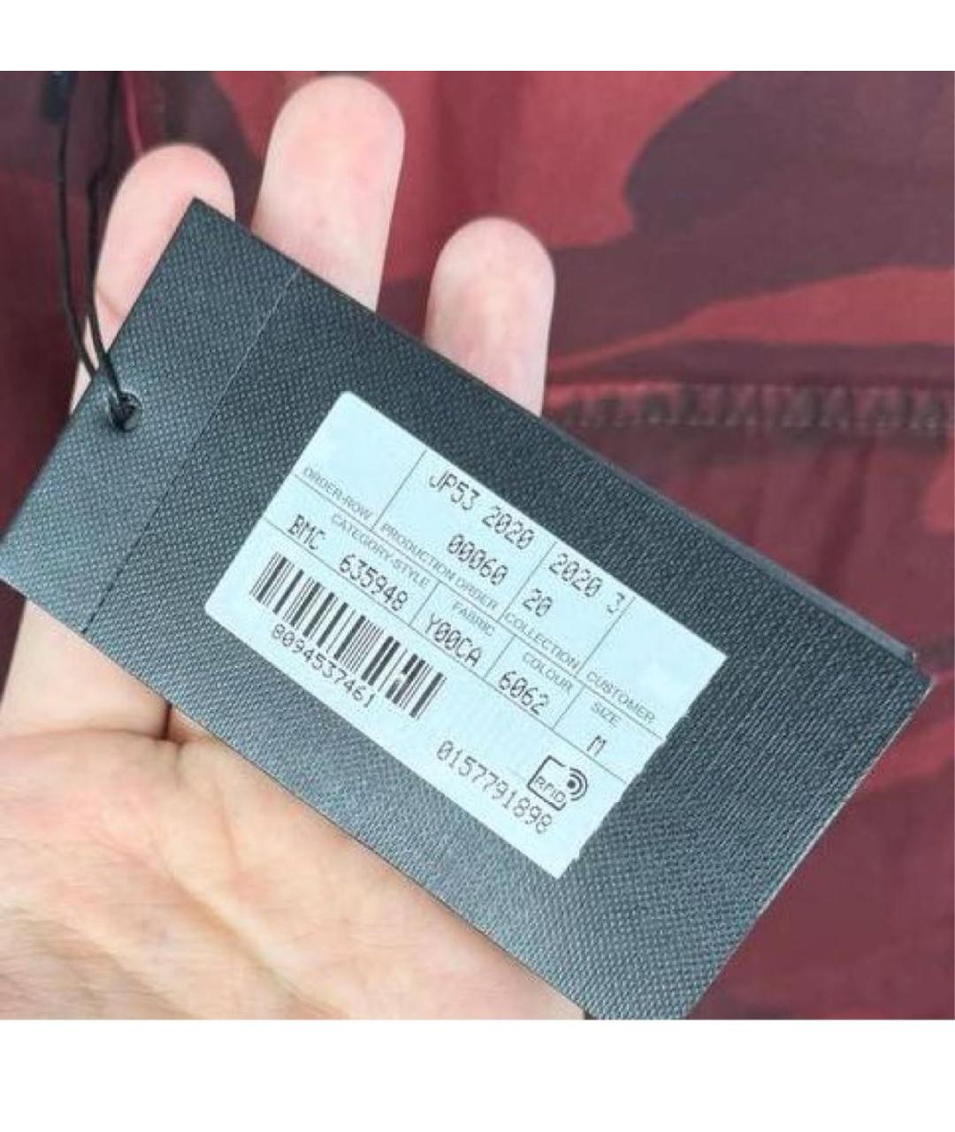 SAINT LAURENT Бордовая блузы, фото 6