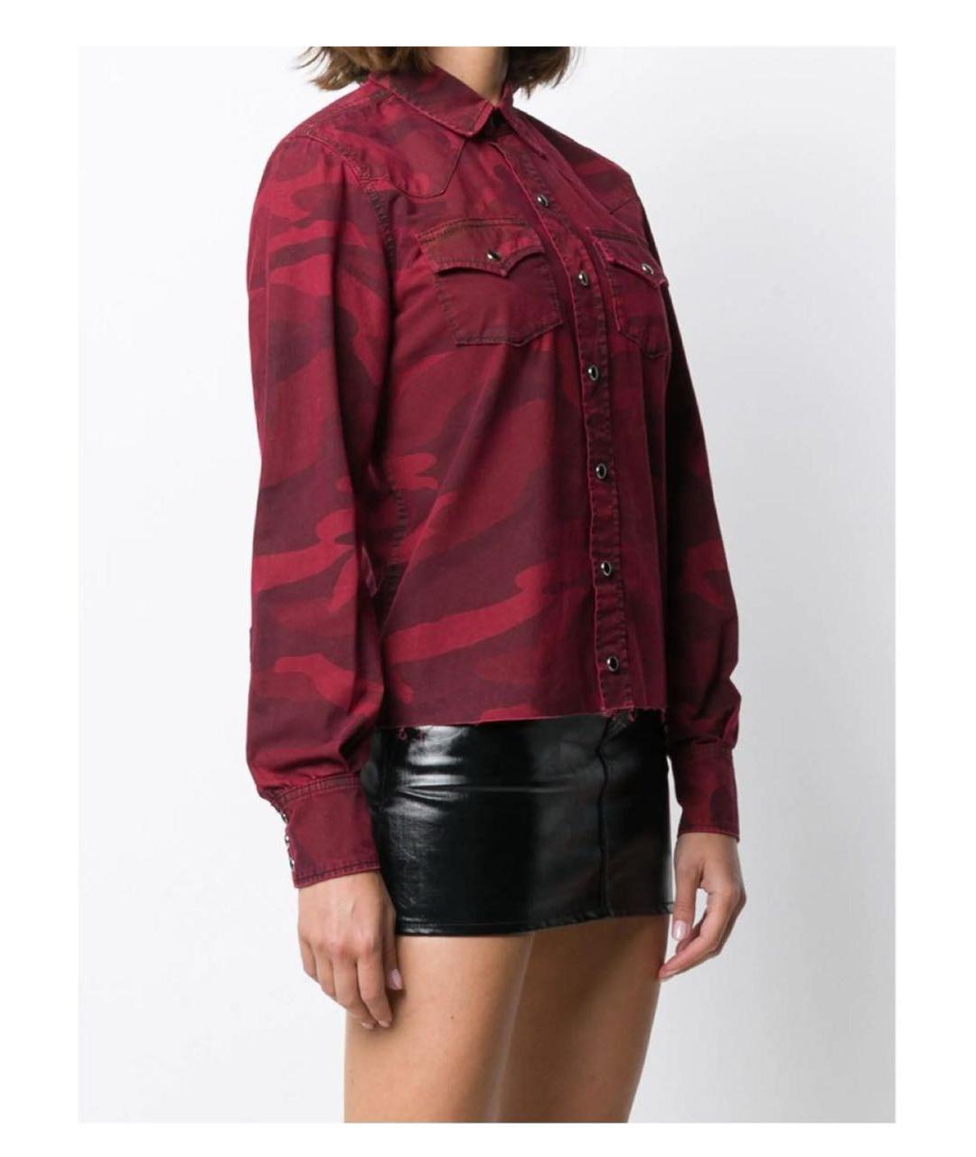 SAINT LAURENT Бордовая блузы, фото 5