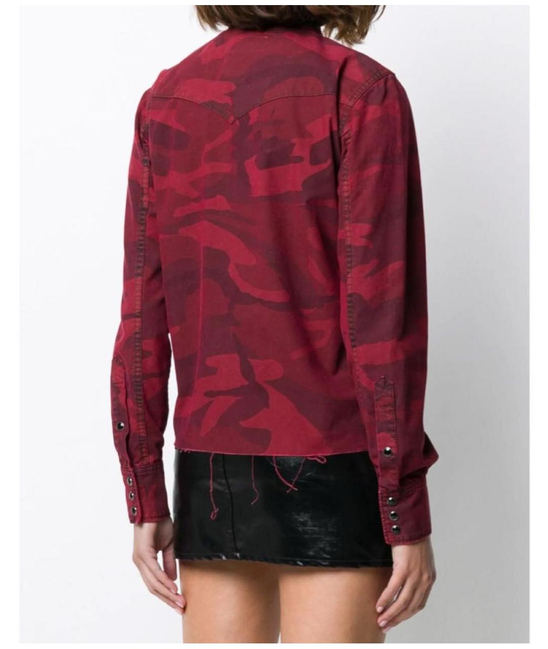 SAINT LAURENT Бордовая блузы, фото 7