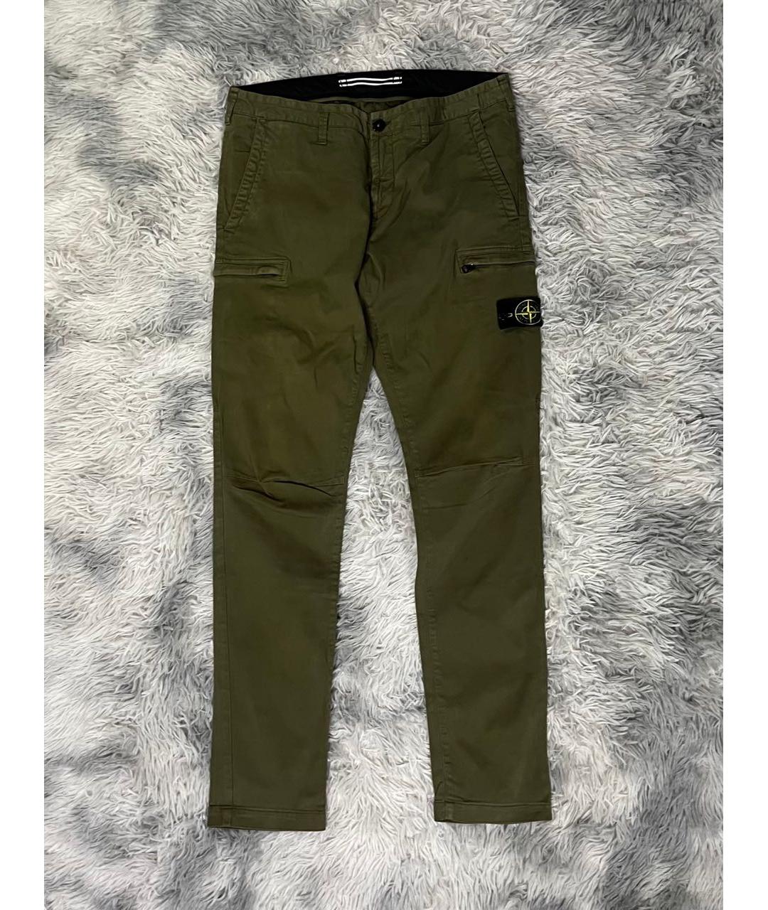 STONE ISLAND Хаки повседневные брюки, фото 6