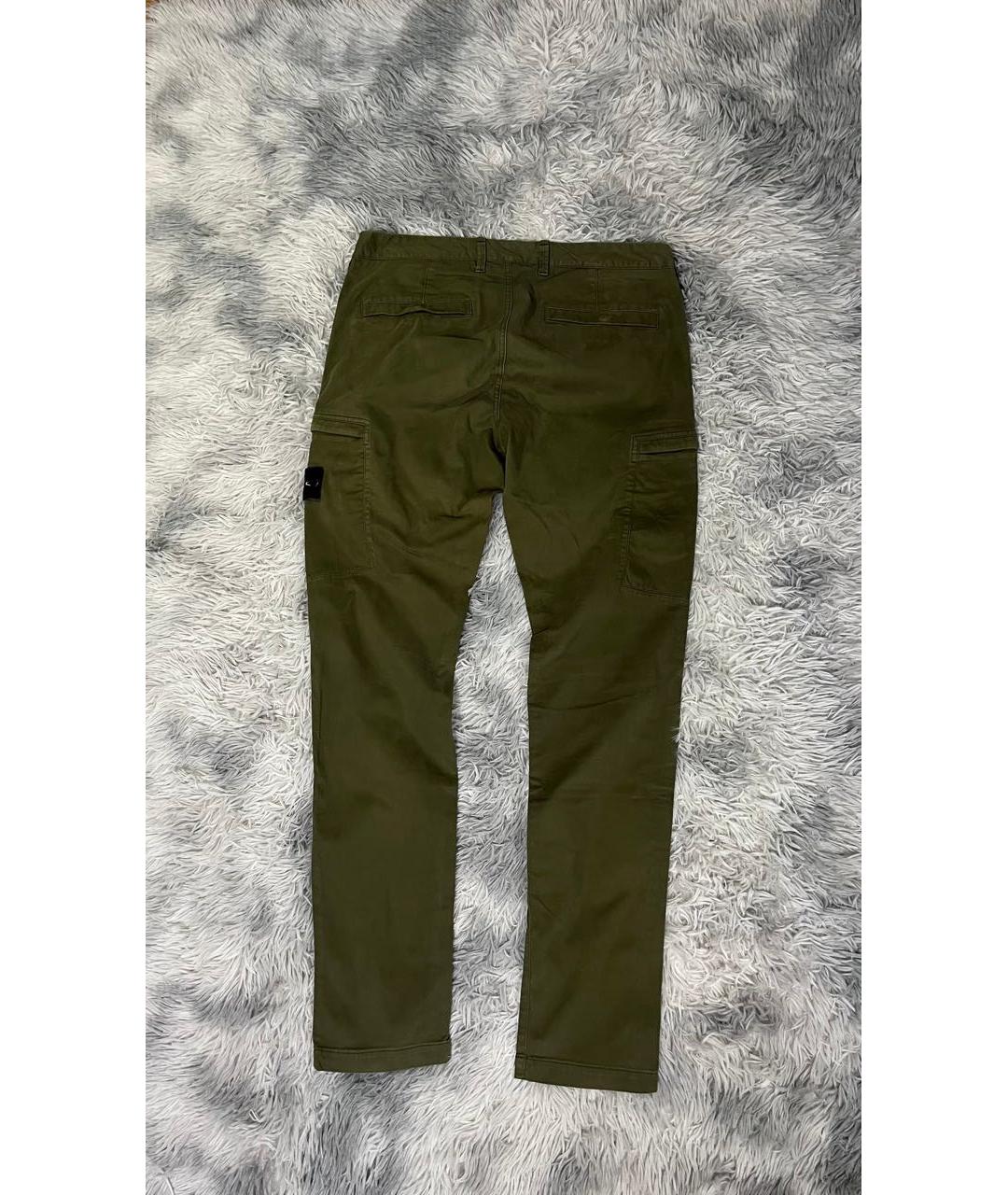 STONE ISLAND Хаки повседневные брюки, фото 2