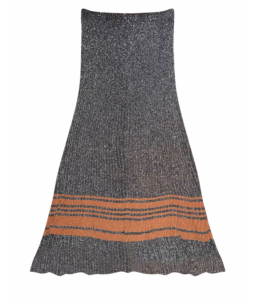 SANDRO Серебряная полиэстеровая юбка макси, фото 1